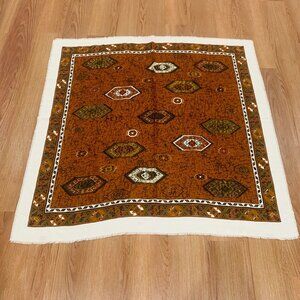 Ray Strauss Made In Italy South Western  All Over Print Large Scarf 45 x 44